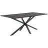 Eettafel Piastra 160x90 cm rechthoekig zwart