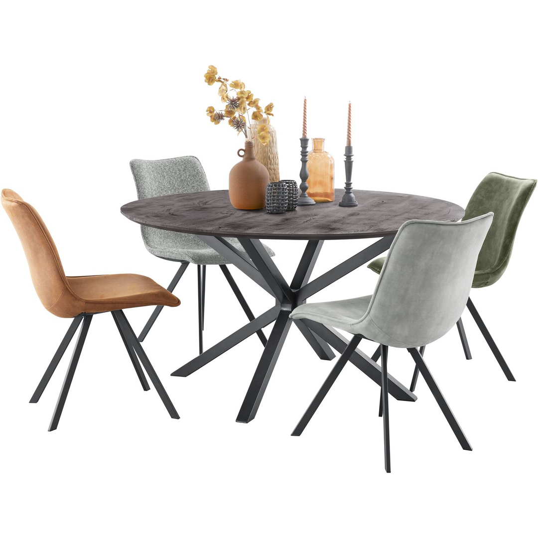 Eettafel Piastra 140 rond zwart