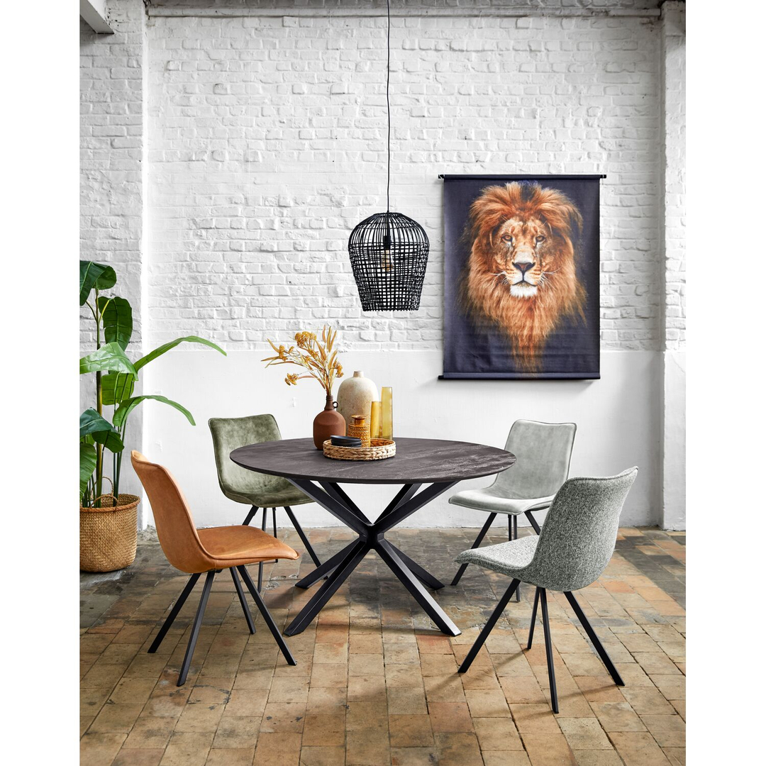 Eettafel Piastra 140 rond zwart
