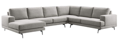 Hoekbank rechts Acante grijs supreme comfort