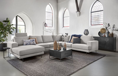 Hoekbank rechts Acante grijs supreme comfort