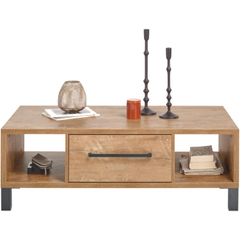 Salontafel Alva 125x68 cm orange teak rechthoekig