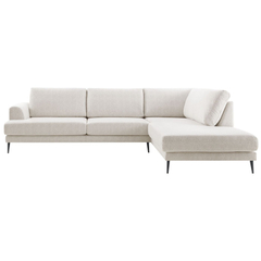 Hoekbank rechts Ansio beige premium comfort