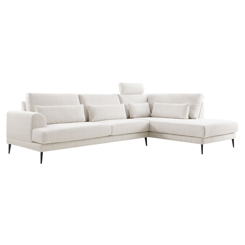 Hoekbank rechts Ansio beige premium comfort