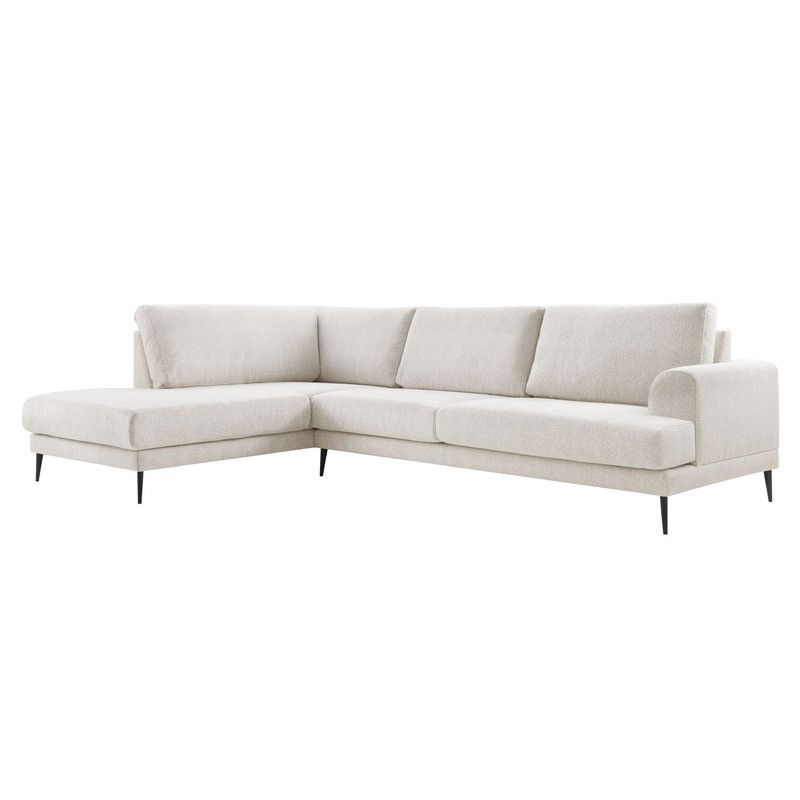 Hoekbank links Ansio beige premium comfort