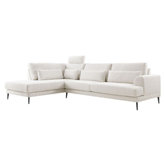 Hoekbank links Ansio beige premium comfort