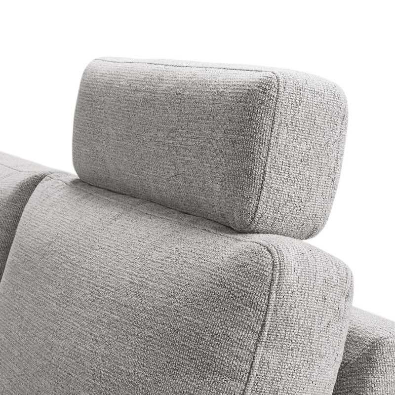 Hoekbank rechts Acante grijs basic comfort