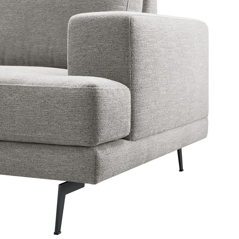 Hoekbank rechts Acante grijs basic comfort