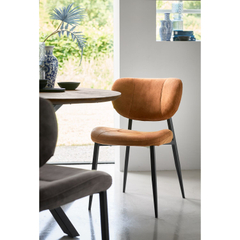Eetkamerstoel Gomba microvezel cognac