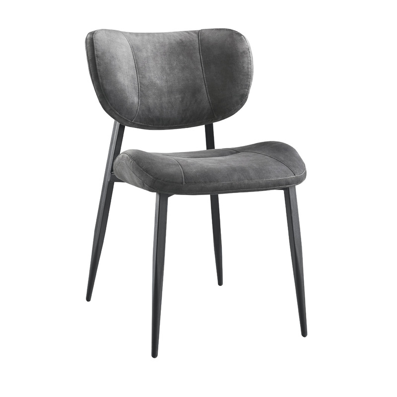 Eetkamerstoel Gomba velvet antraciet