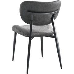 Eetkamerstoel Gomba velvet antraciet