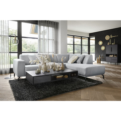 Salontafel Nero 67x135 cm rond noir