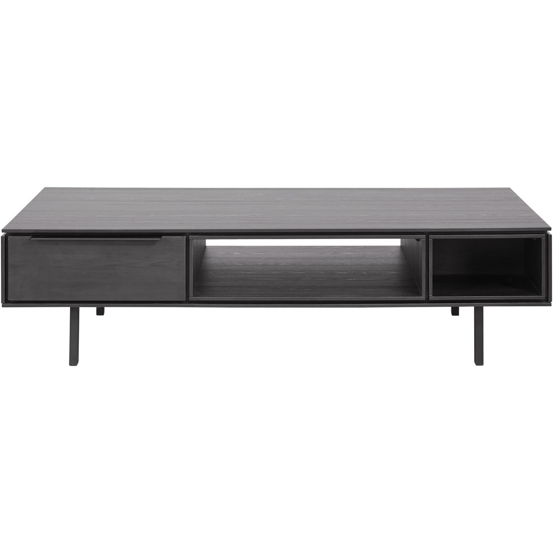 Salontafel Nero 67x135 cm rond noir