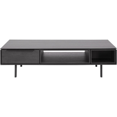Salontafel Nero 67x135 cm rond noir