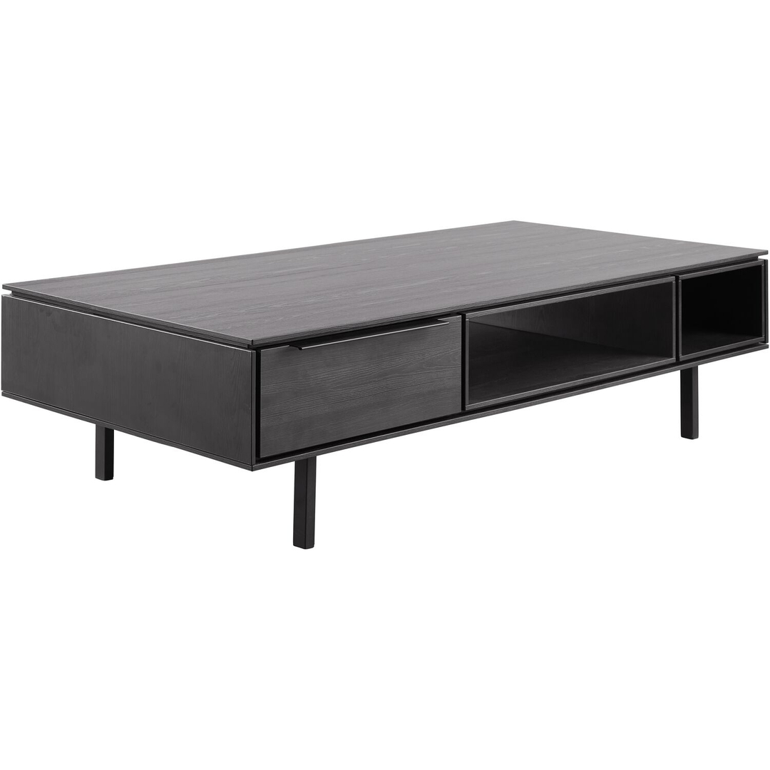 Salontafel Nero 67x135 cm rond noir