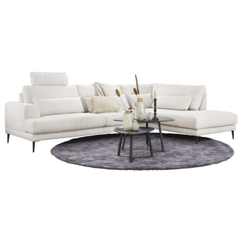 Salontafel Lineto 64x80 cm organisch zwart keramiek