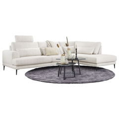 Salontafel Lineto 64x80 cm organisch zwart keramiek