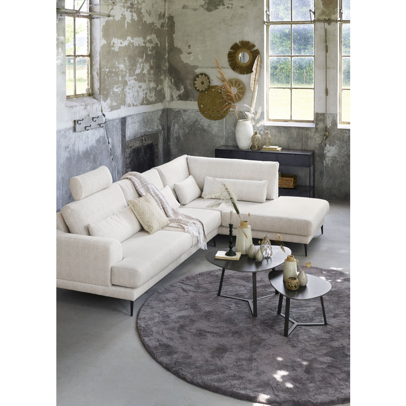 Salontafel Lineto 64x80 cm organisch zwart keramiek