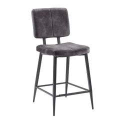 Barkruk Gento velvet antraciet
