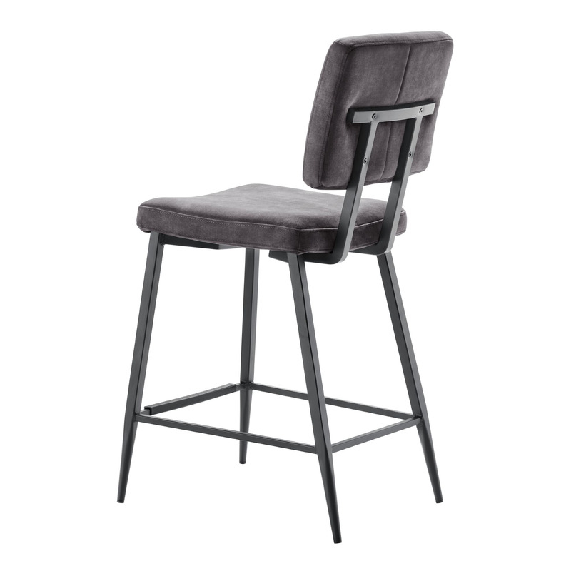 Barkruk Gento velvet antraciet