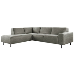 Hoekbank links Pantini microleder grafiet basic comfort