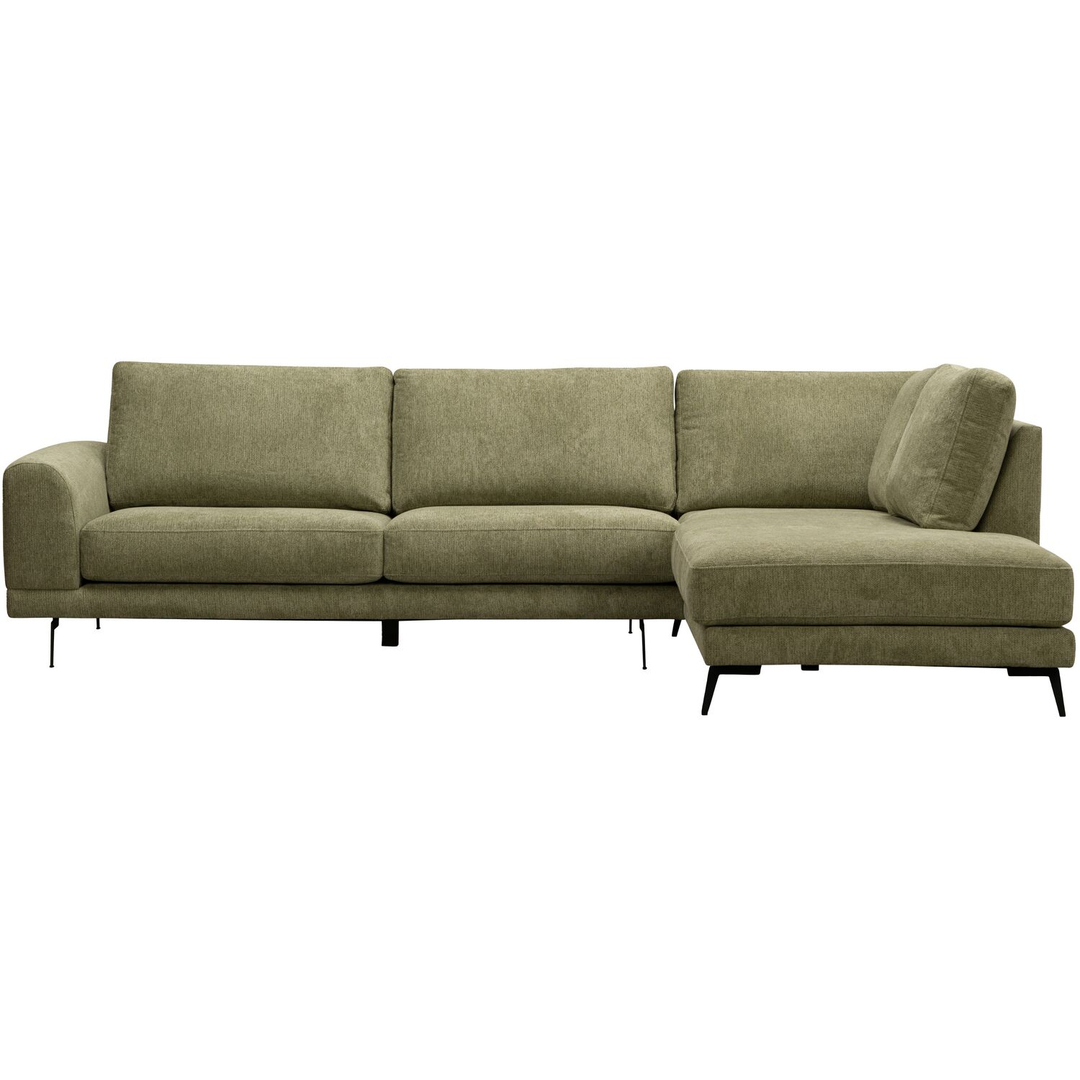 Hoekbank rechts Flandria groen basic comfort