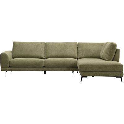 Hoekbank rechts Flandria groen basic comfort
