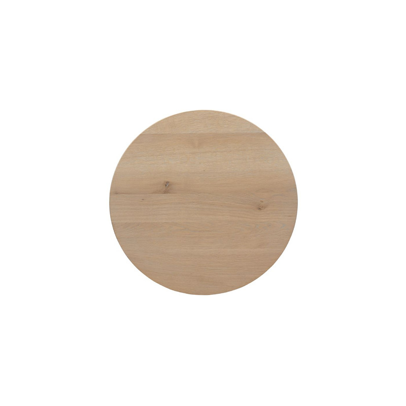 Bijzettafel Tavolo rond 60 eiken naturel grijs 3-poot