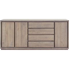 Dressoir Lavio (203 cm) eiken slate