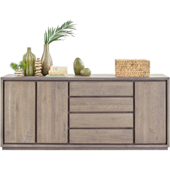 Dressoir Lavio (203 cm) eiken slate