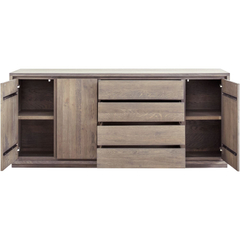 Dressoir Lavio (203 cm) eiken slate