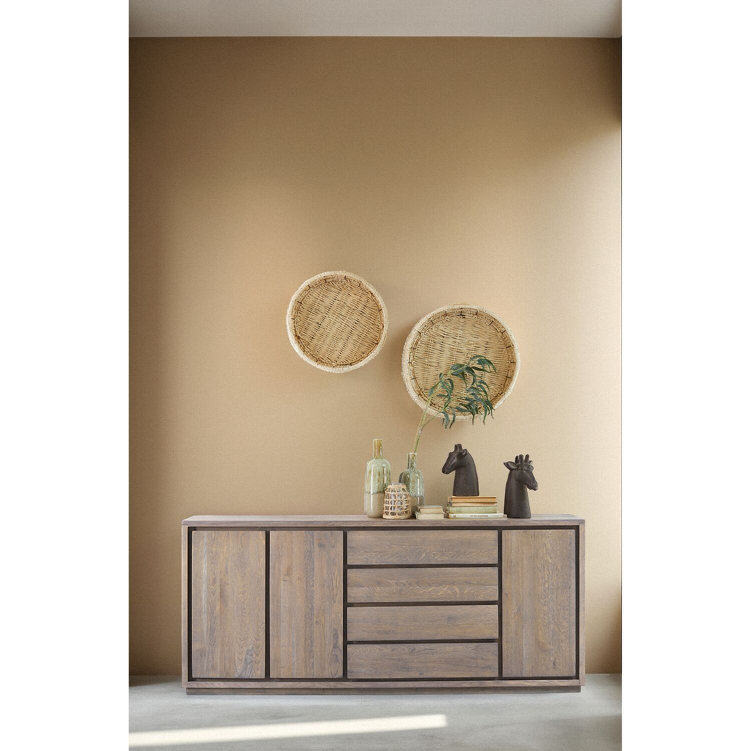 Dressoir Lavio (203 cm) eiken slate