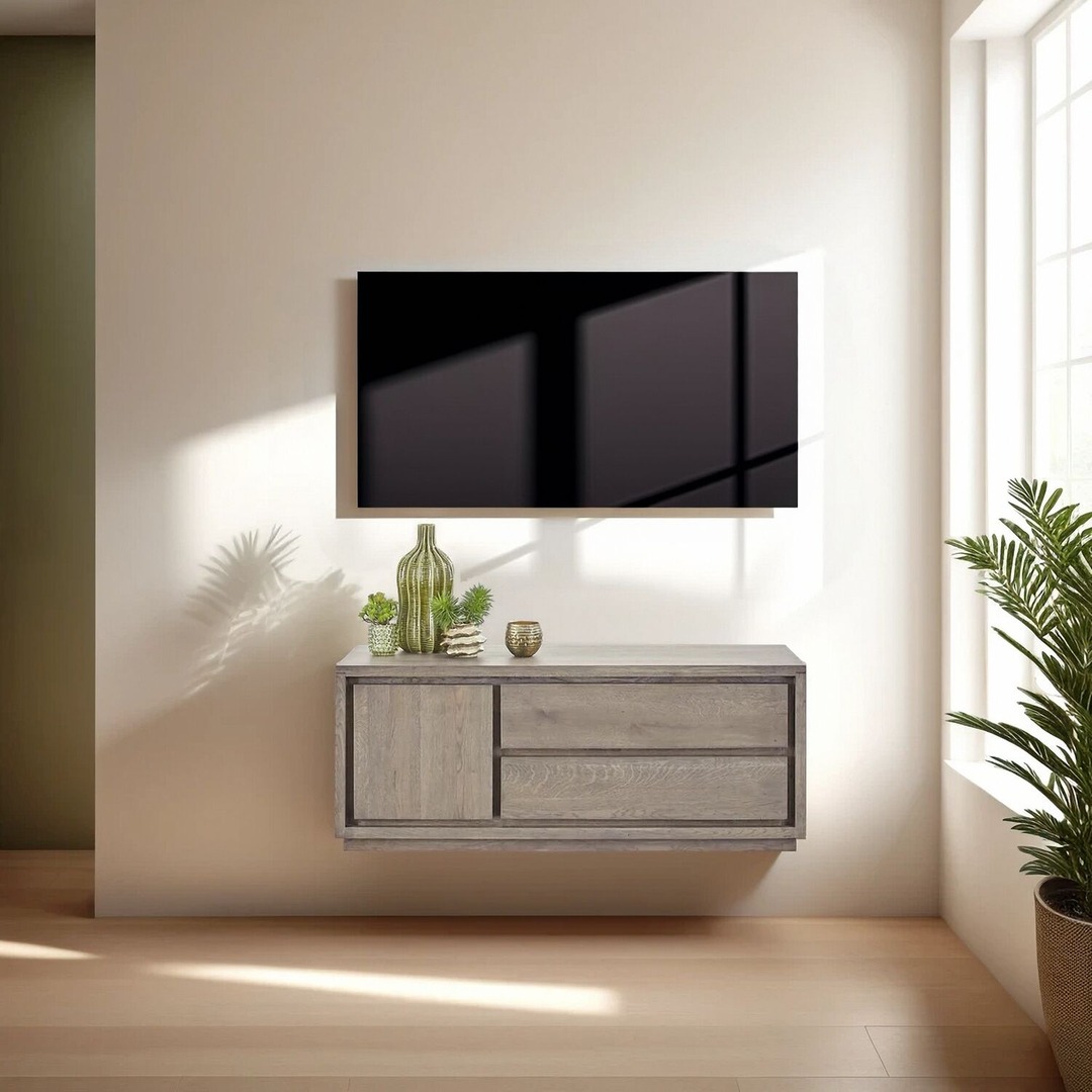 TV-meubel Lavio (125 cm) eiken slate