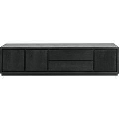 TV-meubel Lavio (203 cm) eiken zwart