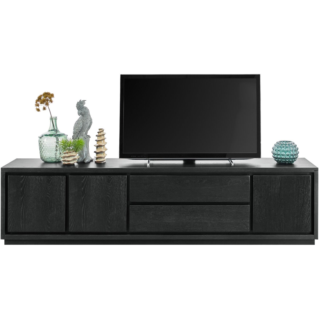 TV-meubel Lavio (203 cm) eiken zwart