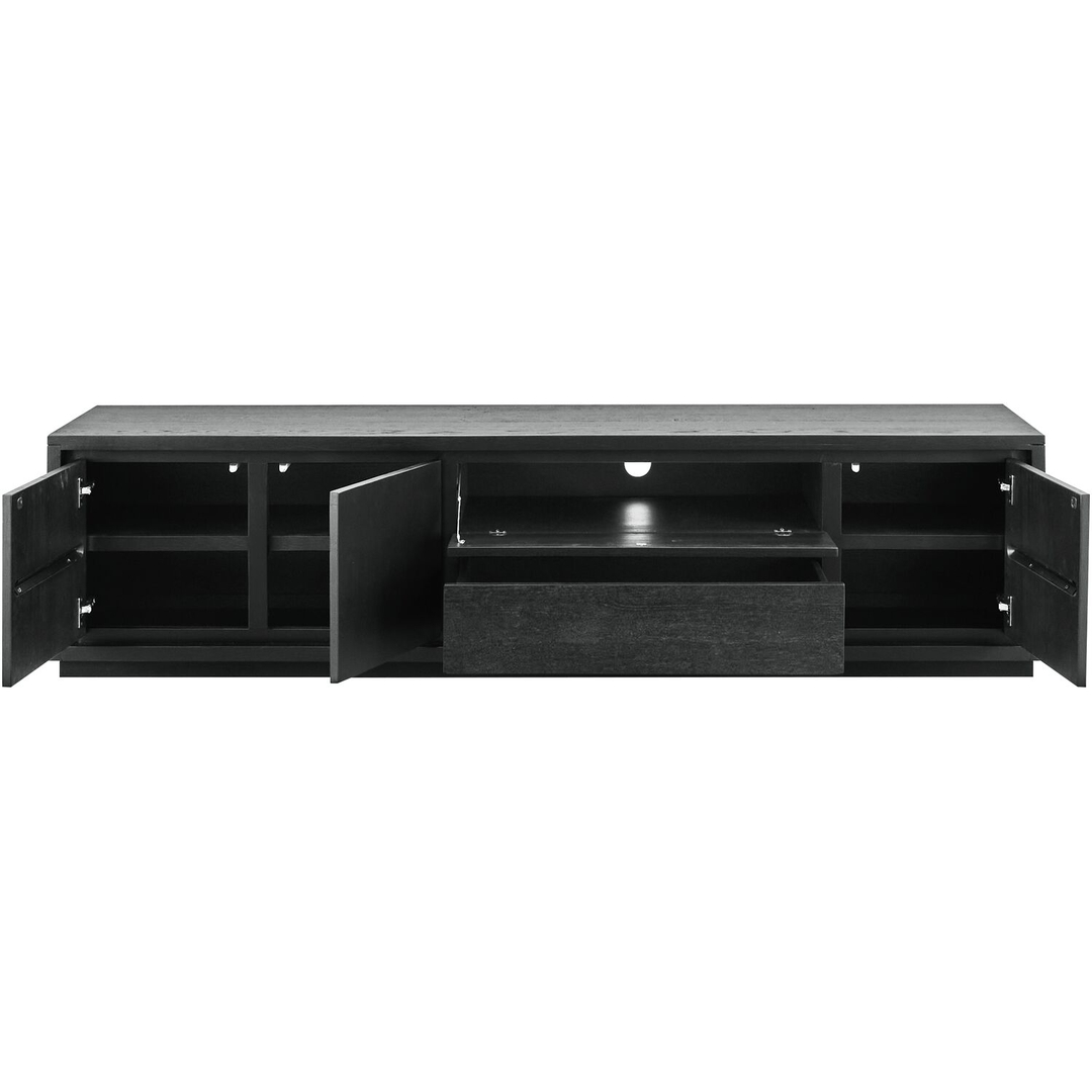 TV-meubel Lavio (203 cm) eiken zwart