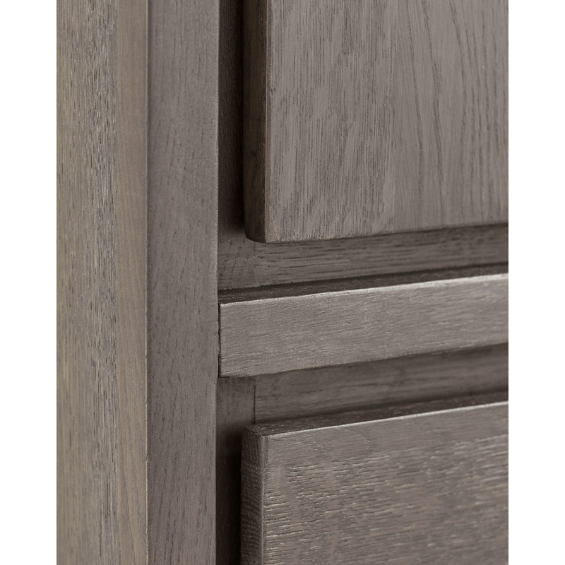 Opbergkast Lavio (86 cm) eiken grafiet