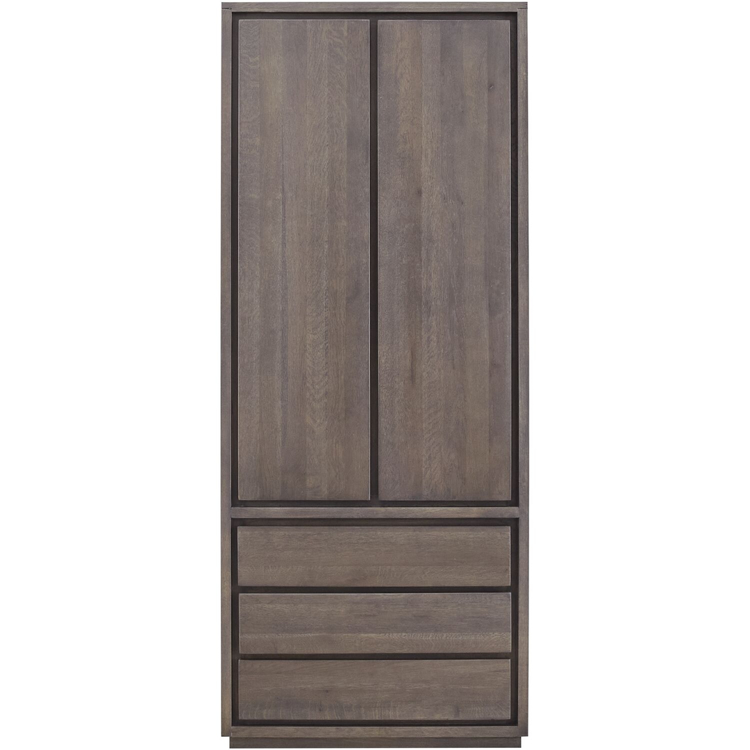 Opbergkast Lavio (86 cm) eiken grafiet