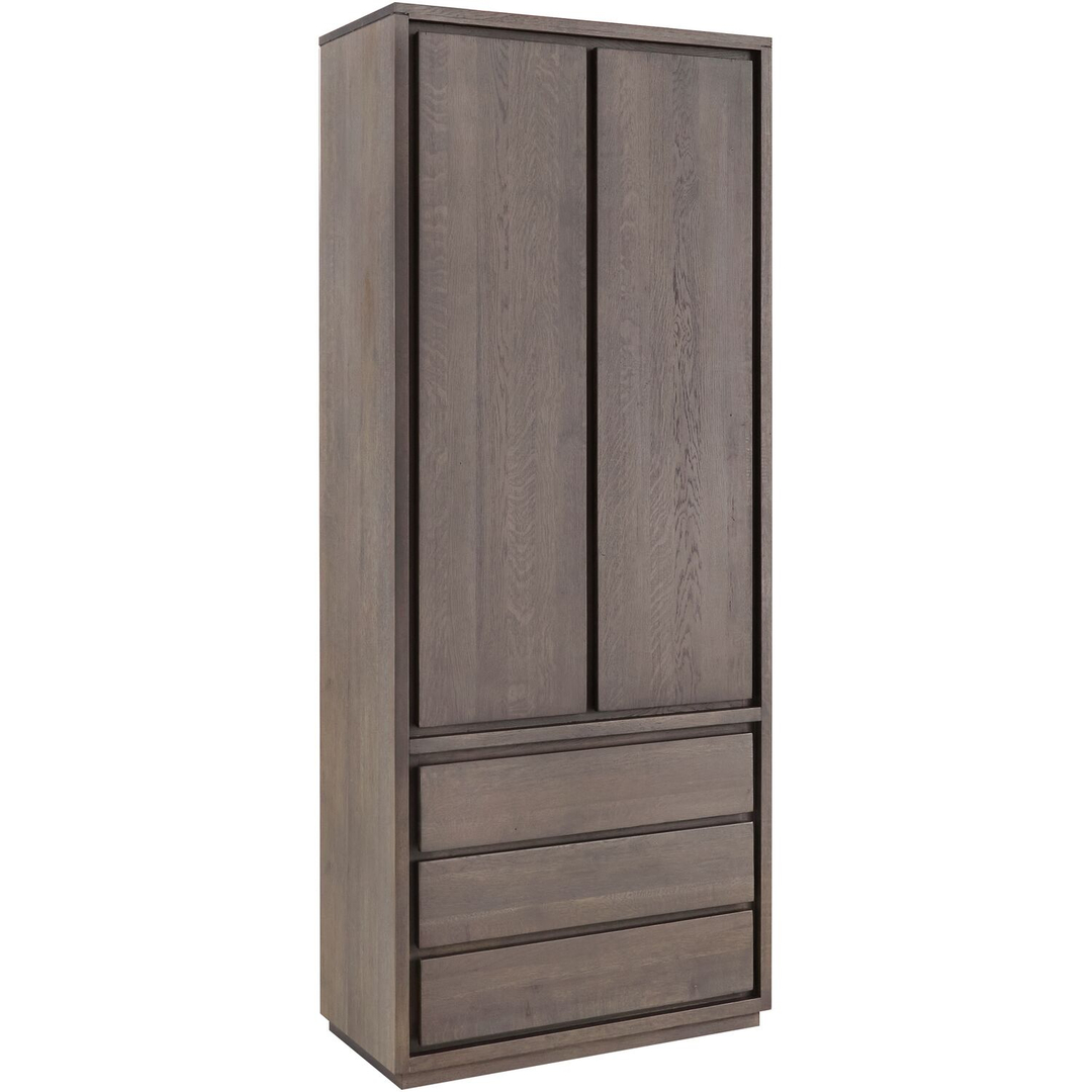 Opbergkast Lavio (86 cm) eiken grafiet