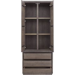 Opbergkast Lavio (86 cm) eiken grafiet