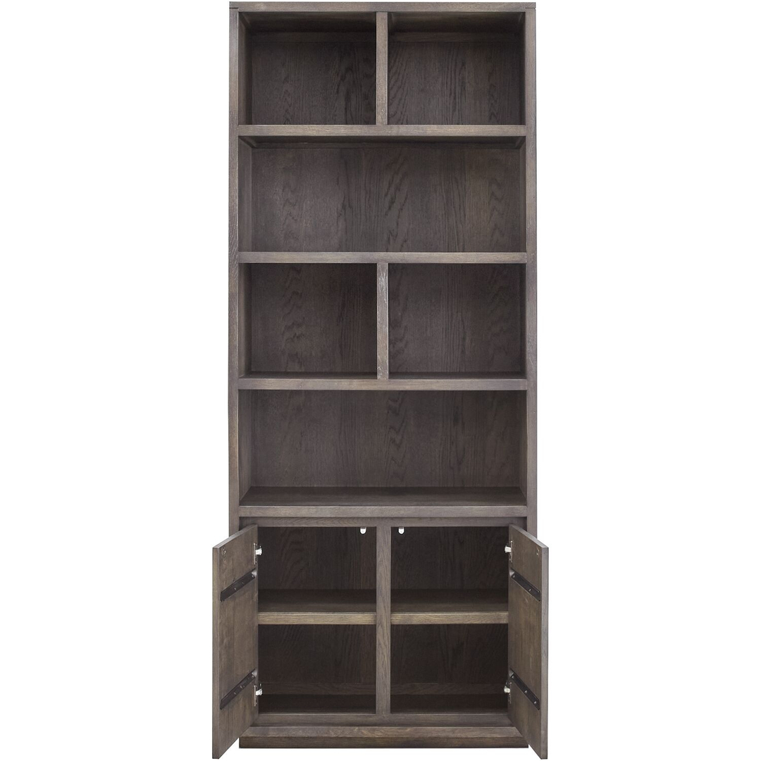 Boekenkast Lavio (86 cm) eiken grafiet