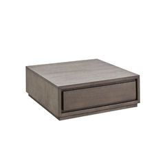 Salontafel Lavio eikenhout 86x86 cm vierkant grafiet