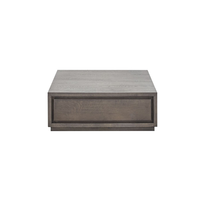 Salontafel Lavio eikenhout 86x86 cm vierkant grafiet