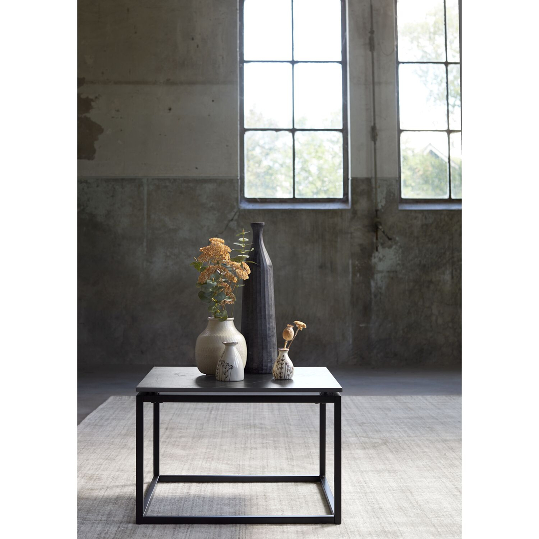 Bijzettafel Lineto (55 Cm) zwart keramiek