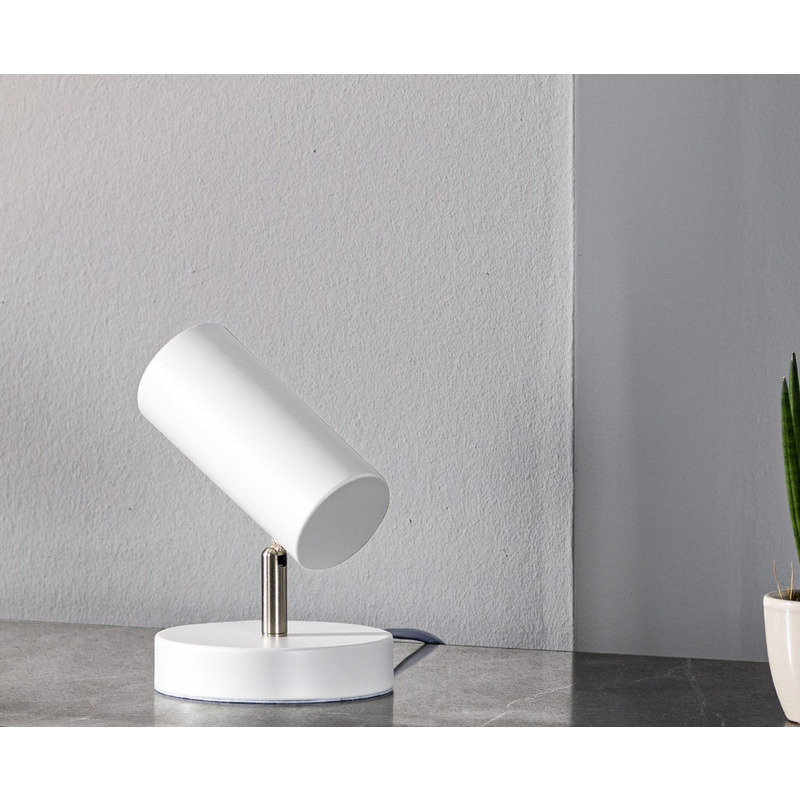 Tafellamp Mirare wit metaal 1-spots