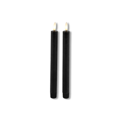 Dinerkaars Benevento LED large zwart rond set van 2
