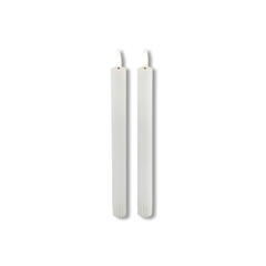 Dinerkaars Benevento LED large wit rond set van 2