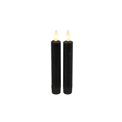 Dinerkaars Benevento LED small zwart rond set van 2