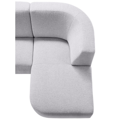 Hoekbank links Pantini lichtgrijs basic comfort