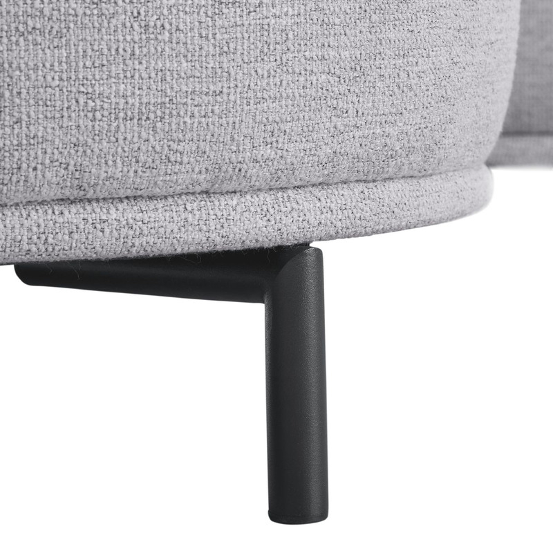 Hoekbank rechts Pantini lichtgrijs premium comfort